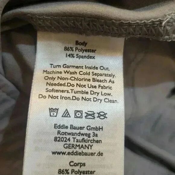 Eddie Bauer Women's Light Gray Poly/Spandex Rainier Pull On Skort w Pockets - Picture 7 of 8